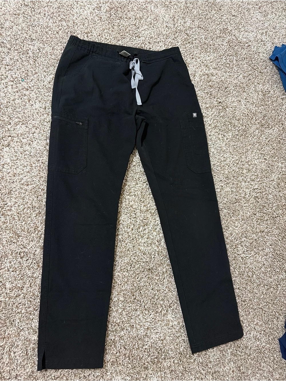 Women’s Figs Black Drawstring Cargo Pants